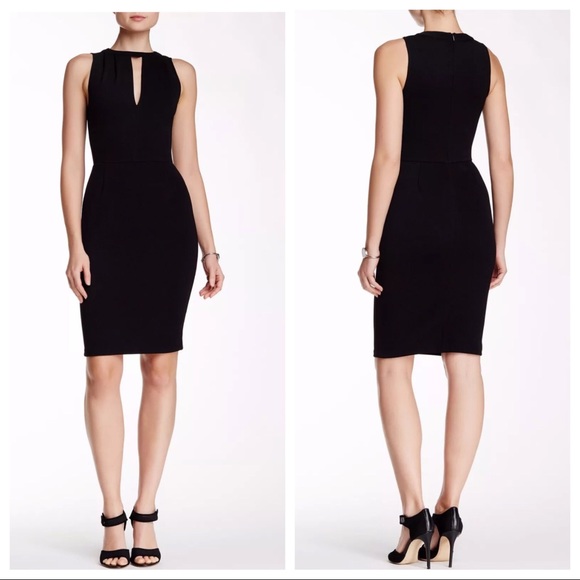 New Love...Ady Keyhole Little Black Dress XS 0-2 Bodycon Sleeveless LBD - Picture 1 of 5